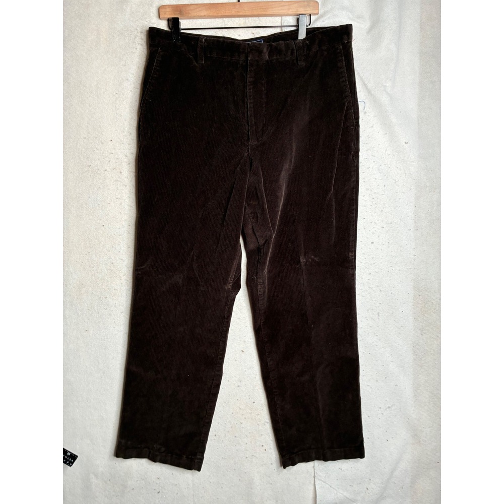 Dockers Mens Brown Corduroy Pants Relaxed Fit 407950010 34x30